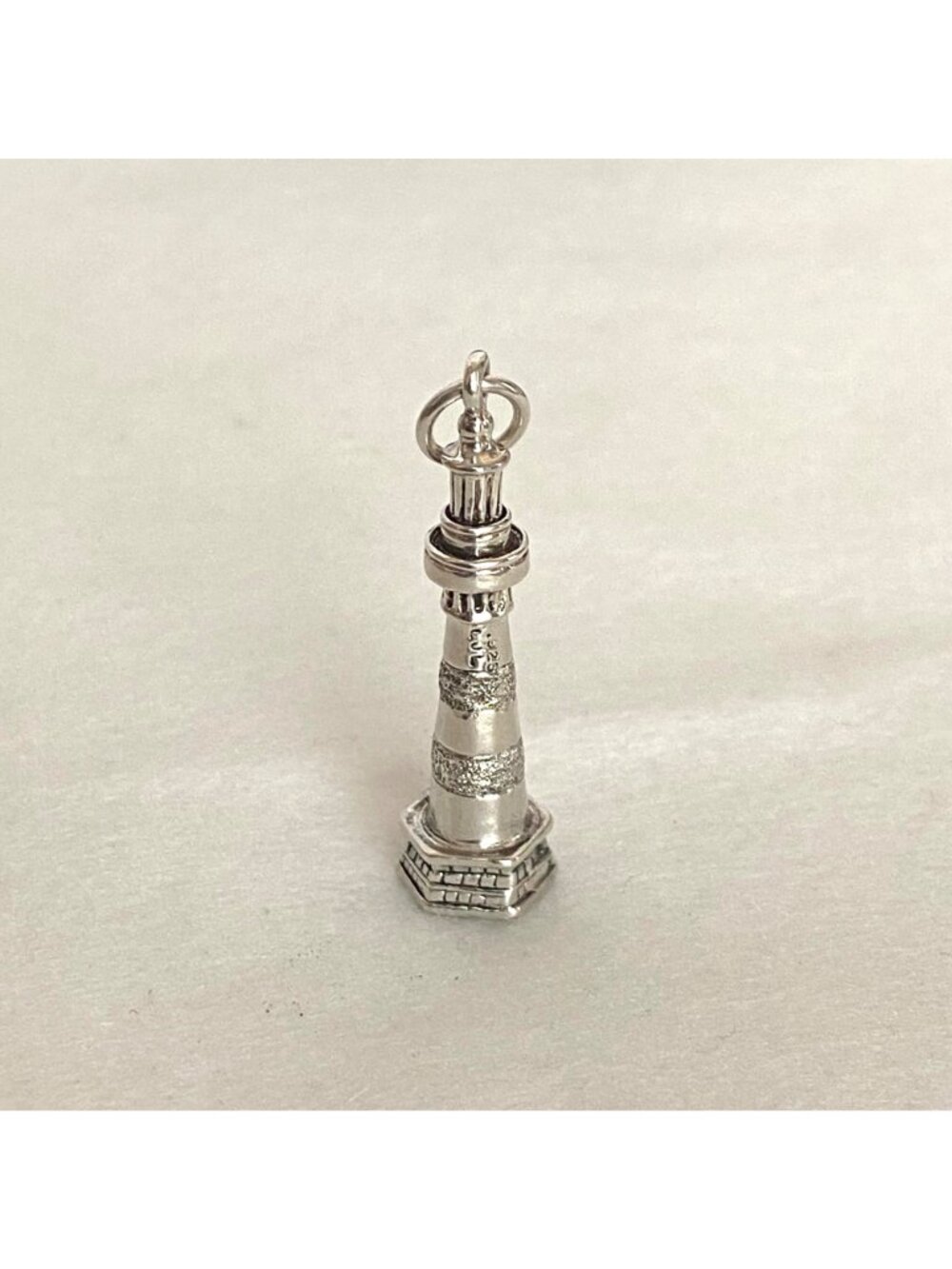Sterling Silver 925 Maritime Nautical Lighthouse Pendant Charm - Picture 3 of 15